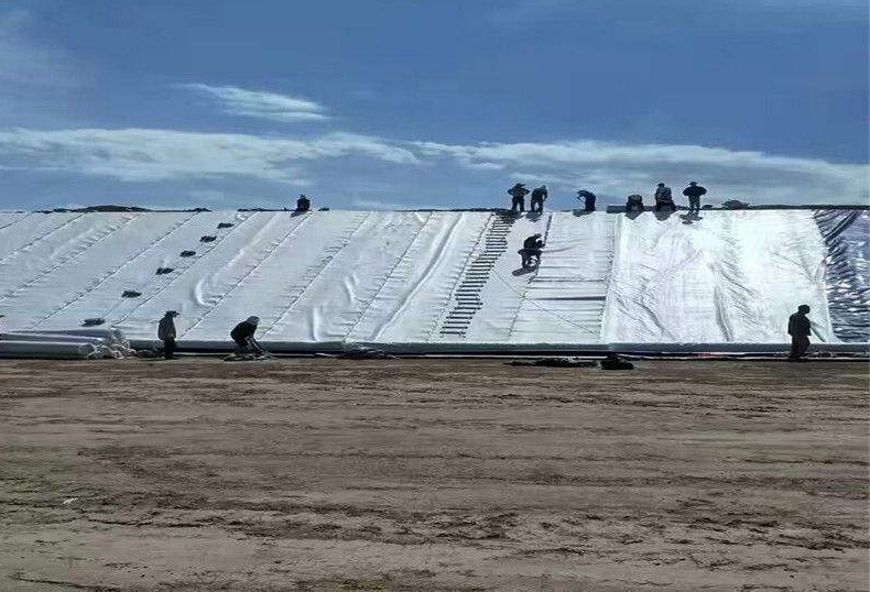水庫施工要點:鋪蓋土工膜最好的防滲措施
